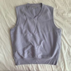 tna lilac sweatervest (cozy fleece perfect vest)